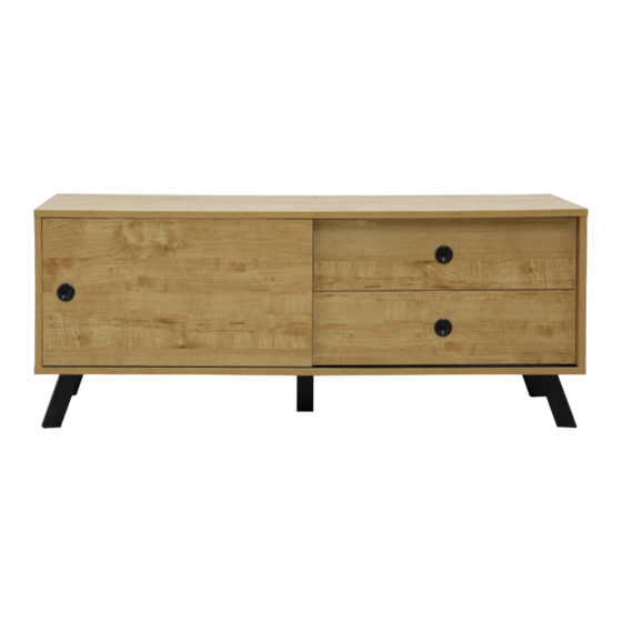 moska Kirra Entertainment Unit Assembly Instructions Manual