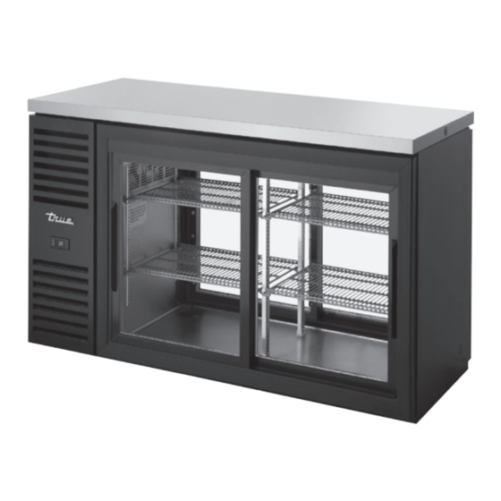 True Manufacturing Company TBR Series Installation Manual