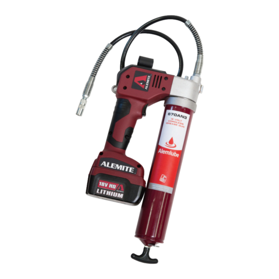 Alemlube 670AN3 Owner Technical Manual
