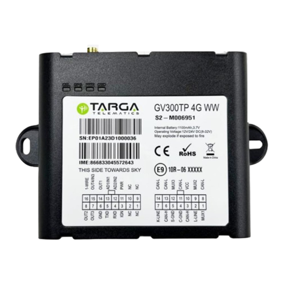 Queclink GV300TP 4G WW User Manual