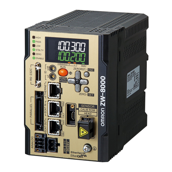Omron Sysmac ZW-8000 Series Reference Manual
