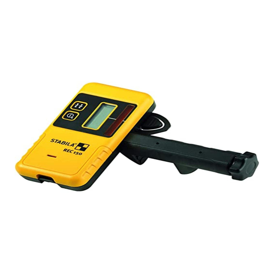 Stabila REC 150 Operating Instructions Manual