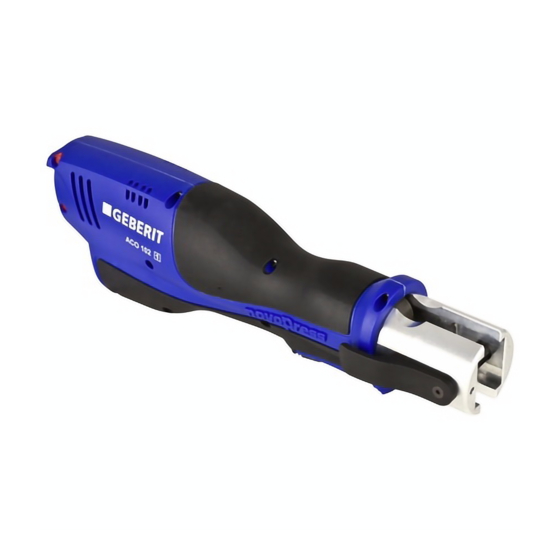 Geberit ACO 102 Operation Manual