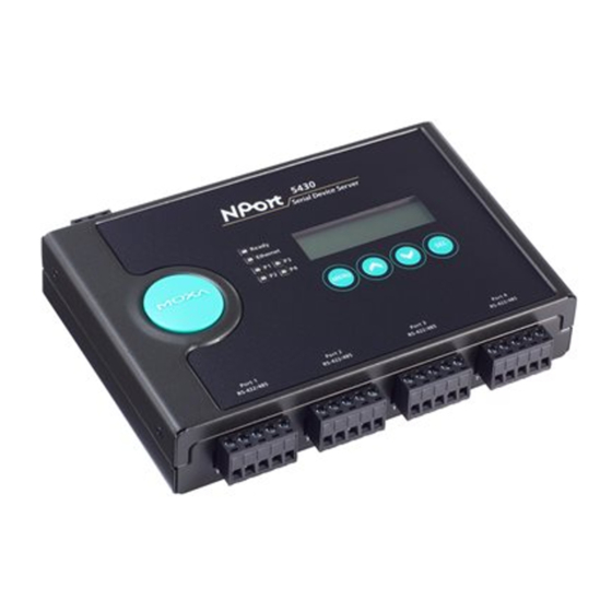 Moxa Technologies NPort 5450-T Quick Installation Manual