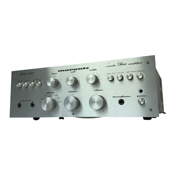 Marantz 1060 Service Manual