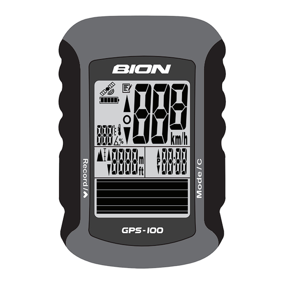 BION GPS - 100 Manual