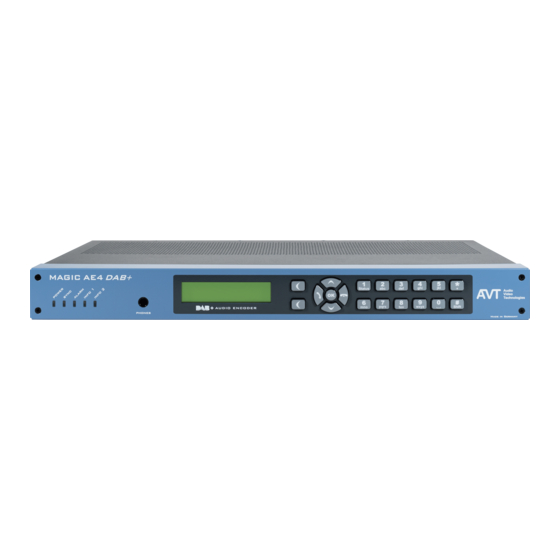 AVT MAGIC AE4 DAB/DAB+ Hardware Manual