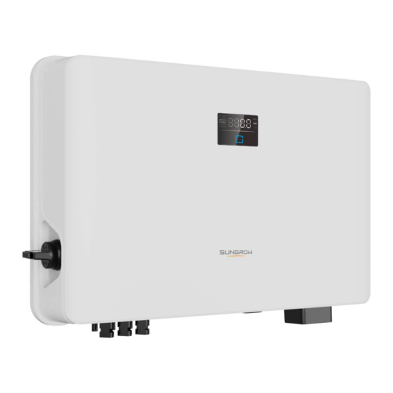 Sungrow SG8.0RS-L Triple Phase Inverter Manuals