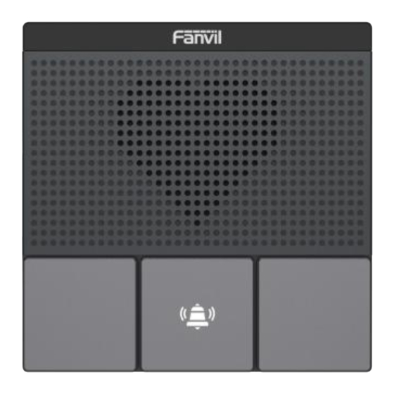 User Manuals: Fanvil A10 SIP Intercom