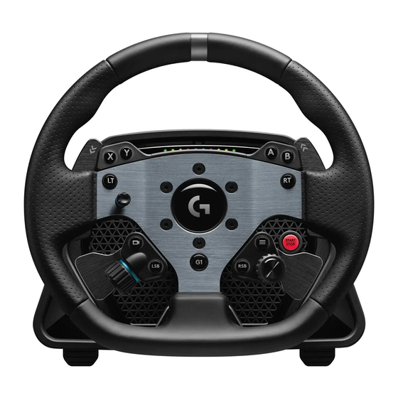 Logitech PRO RACING WHEEL Setup Manual