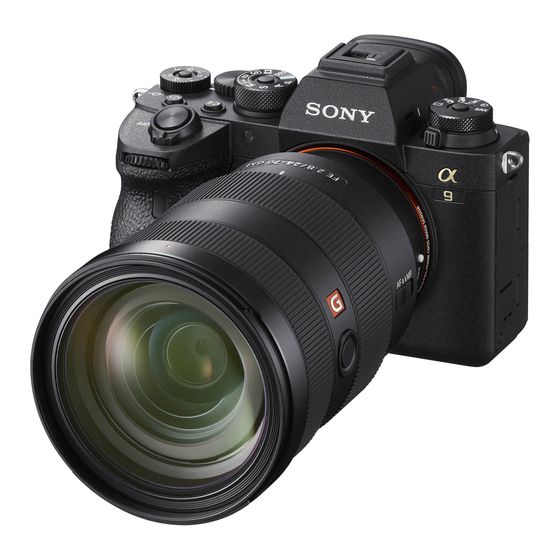 Sony a9 Manuals