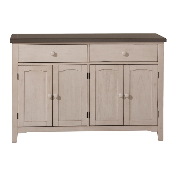 Hillsdale Furniture Clarion Sideboard Manual
