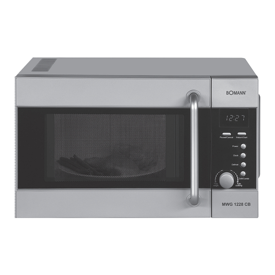 BOMANN MWG 1228 CB Instruction Manual & Guarantee