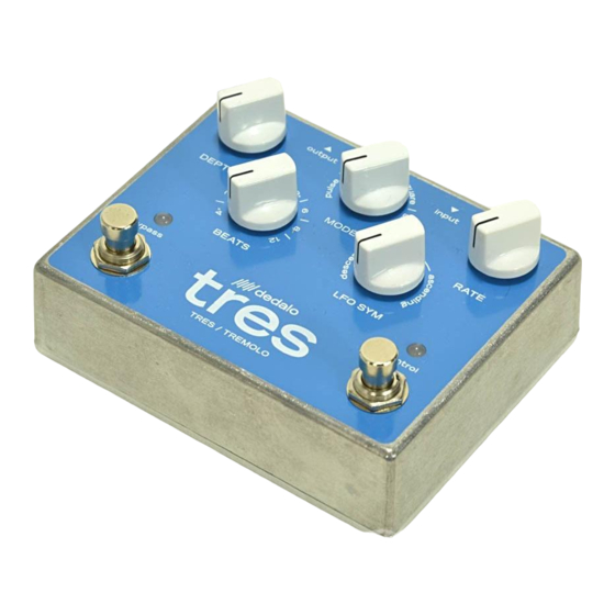 dedalo TRES TREMOLO Manuals