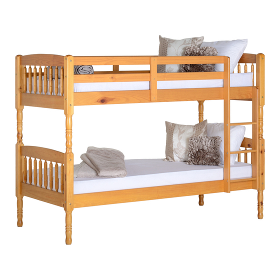 Seconique ALBANY 3' BUNK BED Assembly Instructions Manual