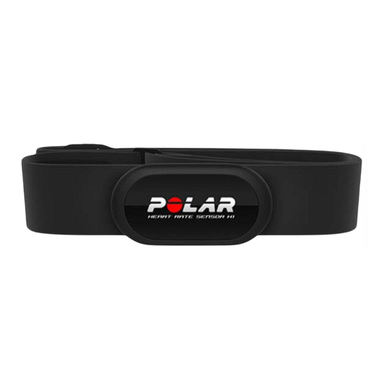 Polar Electro Heart Rate Sensor User Manual