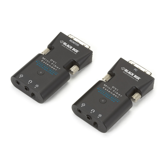 Black Box AVX-DVI-FO-MINI User Manual