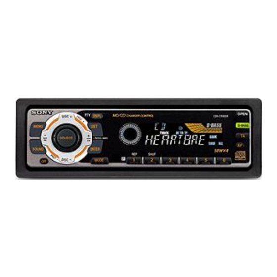 Sony CDX-C4900R Service Manual
