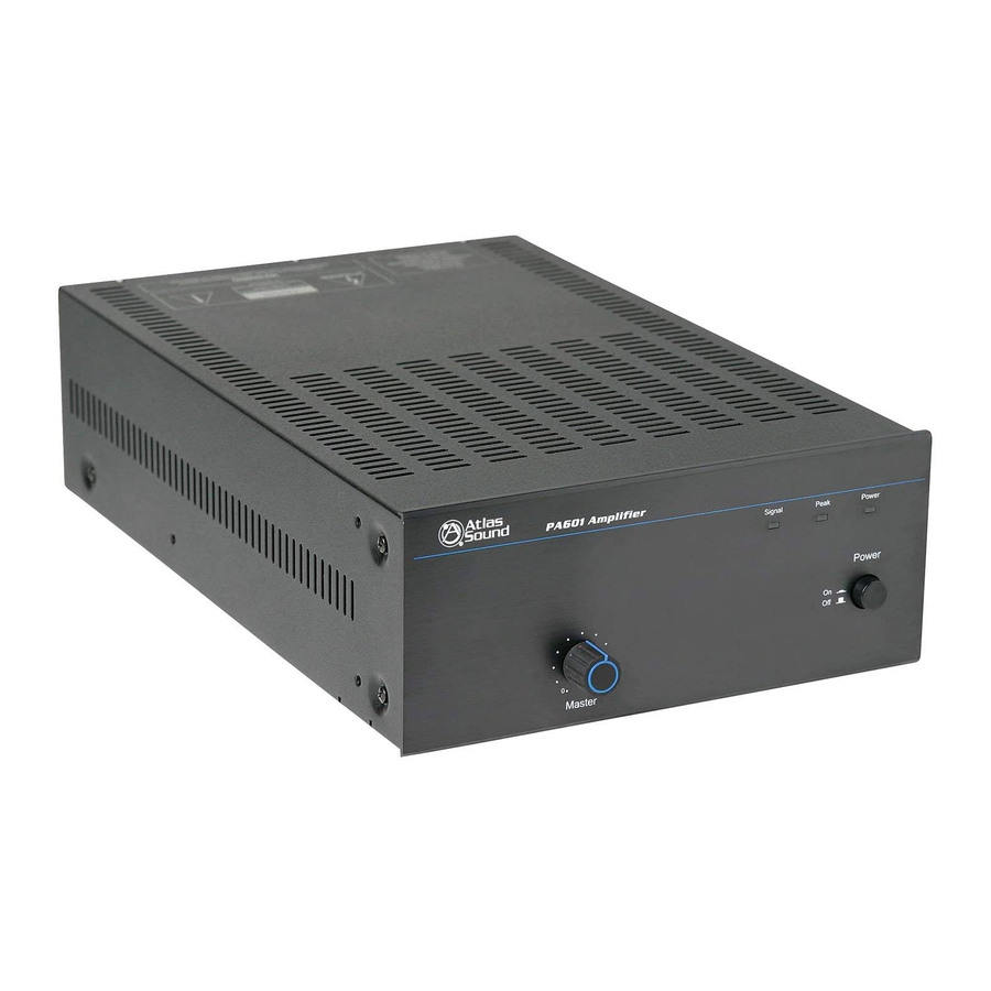 Atlas PA601 Owner's Manual