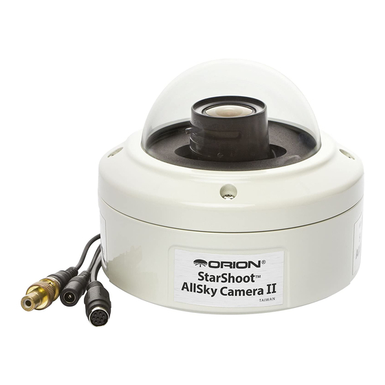 Orion StarShoot AllSky Camera II Instruction Manual