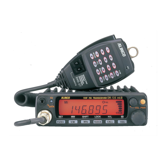 Alinco DR-135TMkIII Instruction Manual