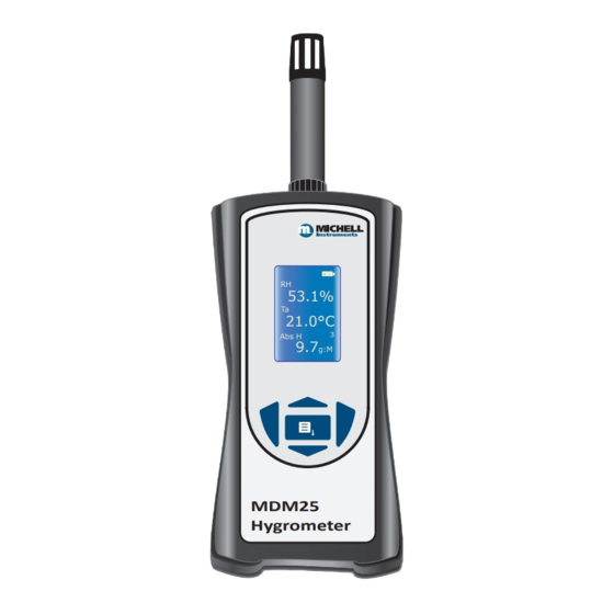PST MICHELL Instruments MDM25 Manuals