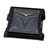 Kicker ZX200.4 Owner's Manual