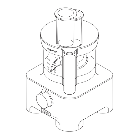 User Manuals: Kenwood FDM780BA Food Processor