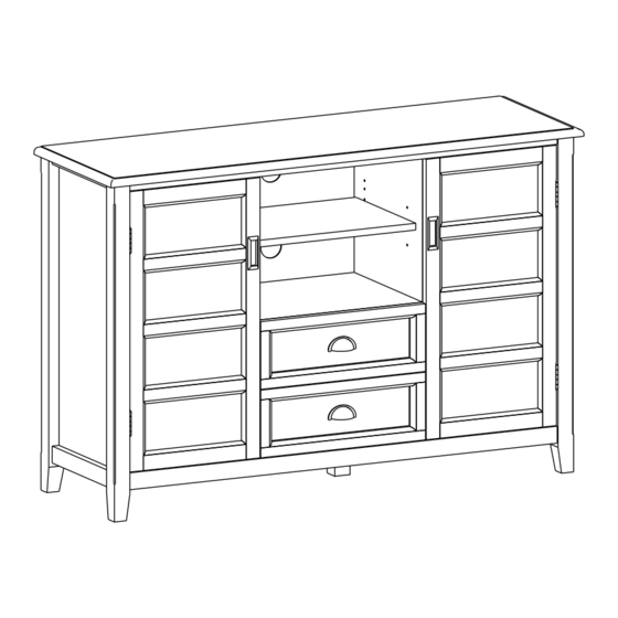 SIMPLIHOME WyndenHall Brooklyn+Max AXCBUR17-LGB Manuals