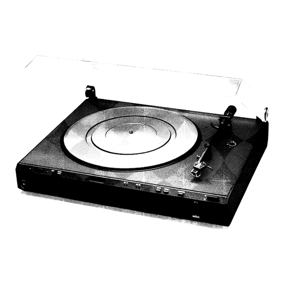 User Manuals: Braun P1 Turntable