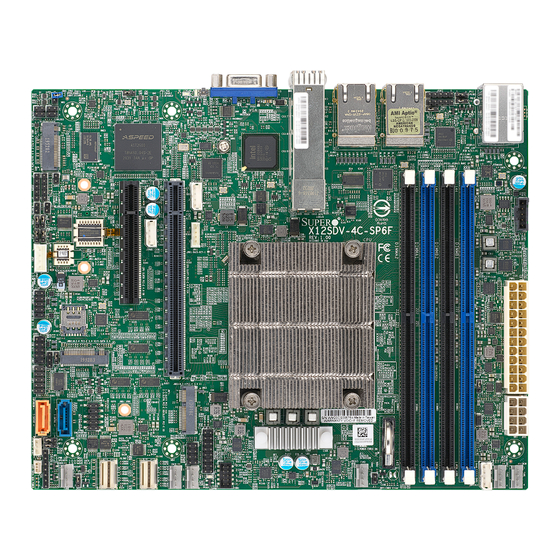 Supermicro X12SDV-10CR-SP6F User Manual