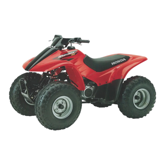 Honda 2004 TRX90 SPORTRAX 90 Owner's Manual