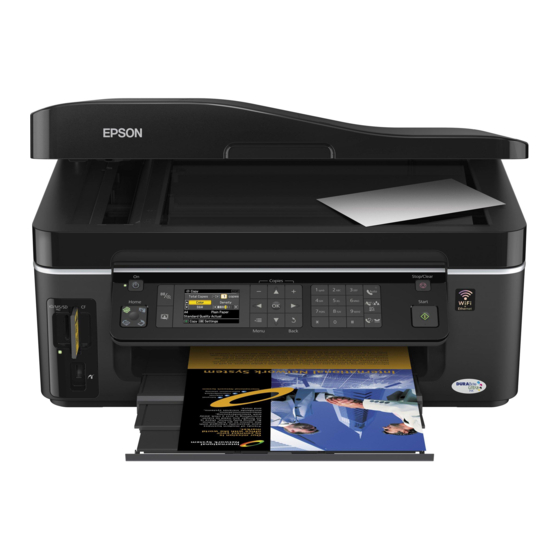 Epson Stylus OFFICE BX600FW Operation Manual