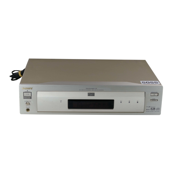 Sony DVP-S7700 Service Manual