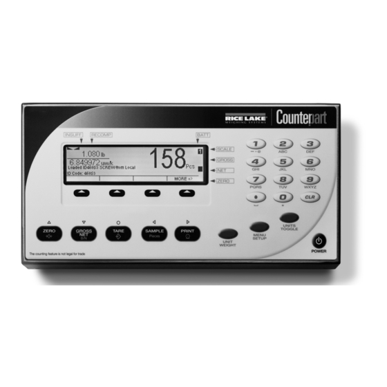 Rice Lake Counterpart CP-10 User Manual