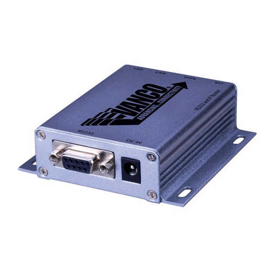 Vanco RS232-IP Manual