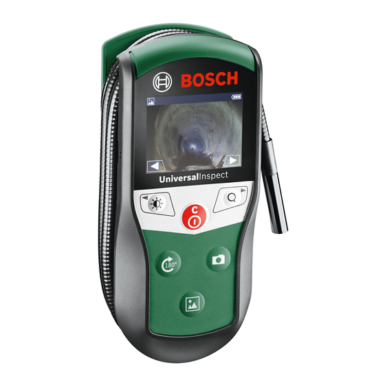 Bosch UniversalInspect WEU Manuals