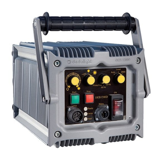 dedolight DEB1200D Manuals