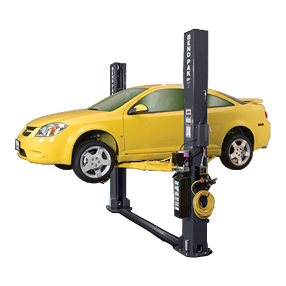 BendPak XPR-9 Series Installation And Operation Manual