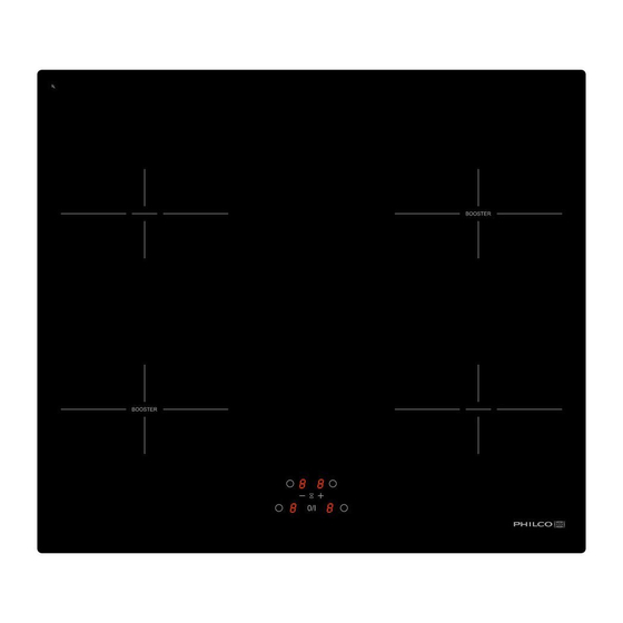 Philco PHD 64B Glass-Ceramic Hob Manuals