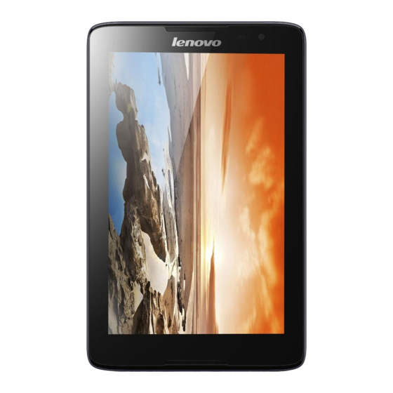 Lenovo TAB A8-50 Important Product Information Manual