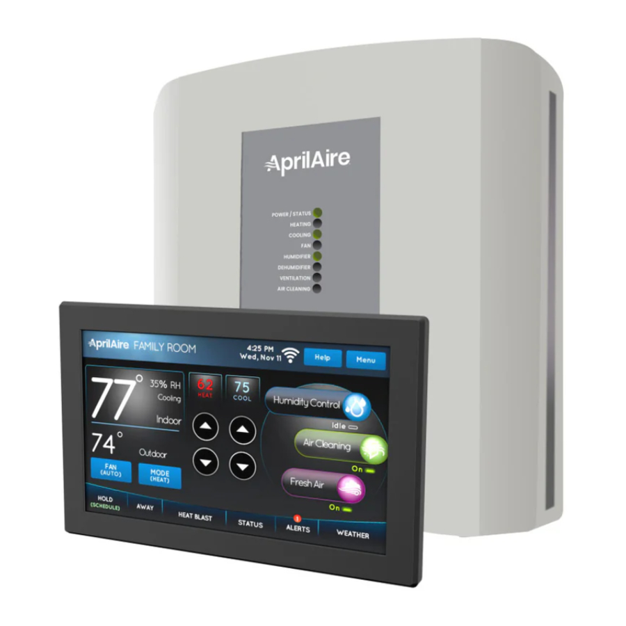 Aprilaire 8920W - Thermostat Manual