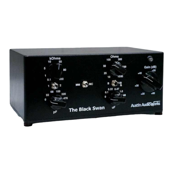 Austin AudioWorks The Black Swan Manuals