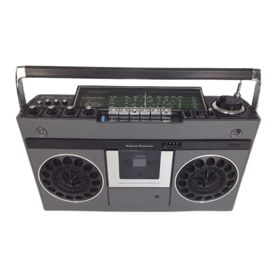 National Panasonic RS-466TS Service Manual