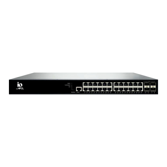 HFCL io HSP-IO-24GE4XS-C3PA+ Quick Start Manual