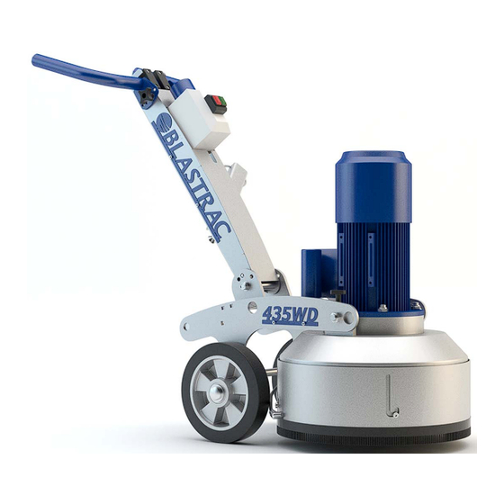 User Manuals: Blastrac BMG-435WD Floor Grinder