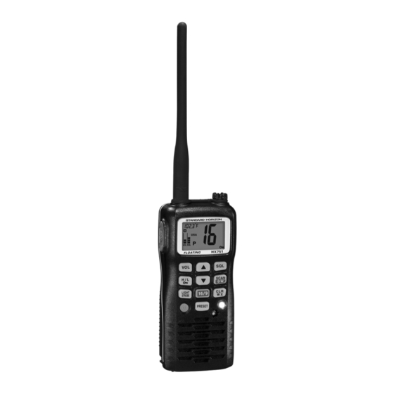 Standard Horizon HX751 Service Manual
