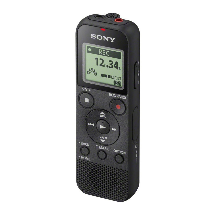 SONY ICD-PX370 - IC Recorder Manual and Review Video