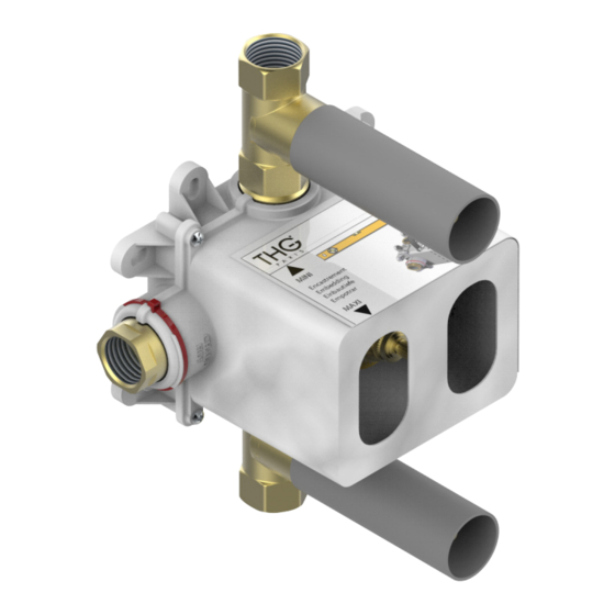 User Manuals: THG PARIS G00.5400AE Thermostatic Mixer