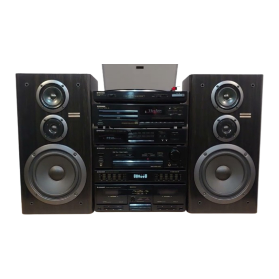 User Manuals: Pioneer DC-Z74 Stereo System